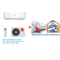 Klima uređaj Maxon Comfort, MXI-12HC012i/MXO-12HC012i, 3,5 kW,  Inverter, Wi-Fi, bijela SA MONTAŽOM